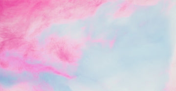 Pink and blue watercolour abstract art.