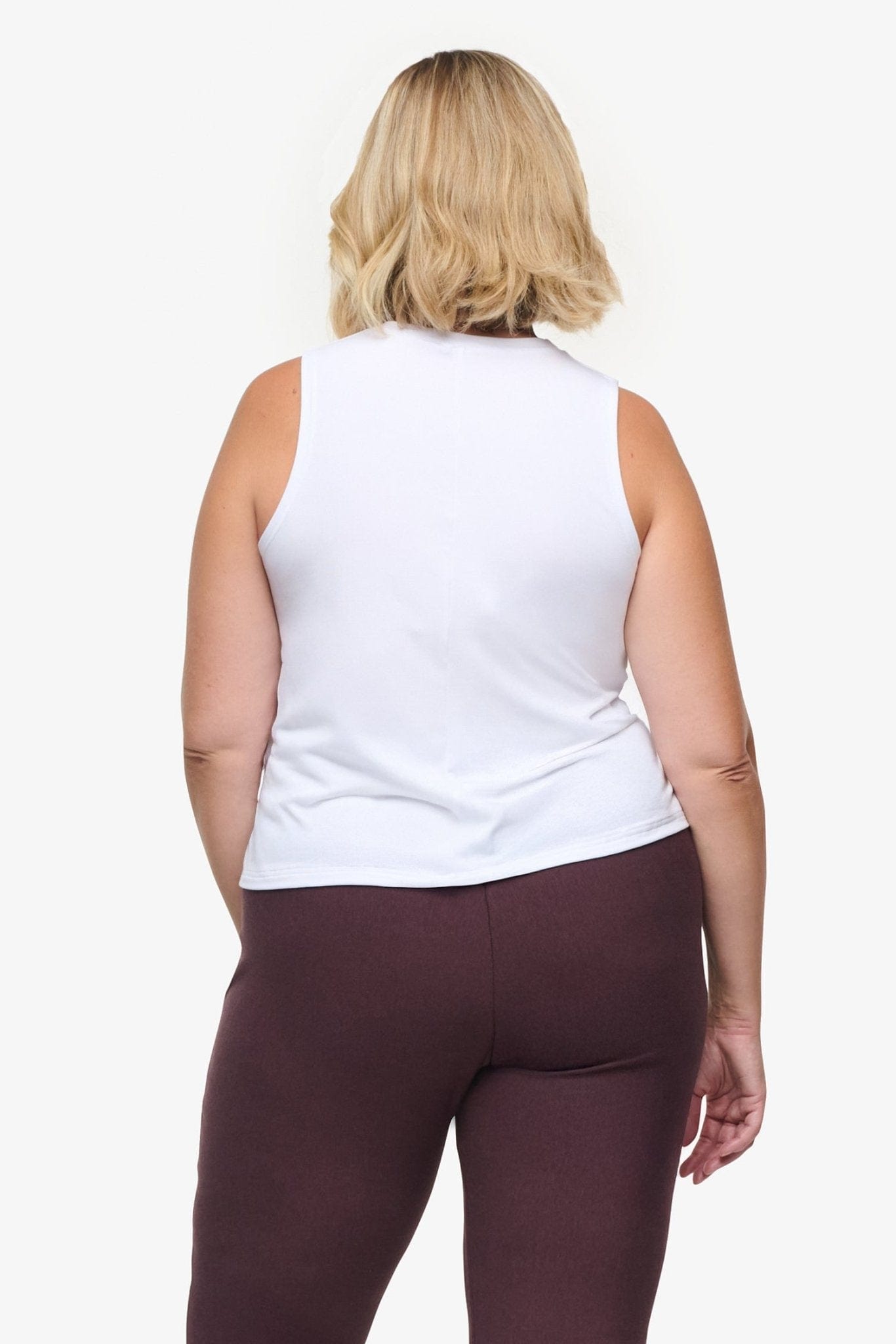 Maia Tank - Woman Tank Top in White | Daub & Design