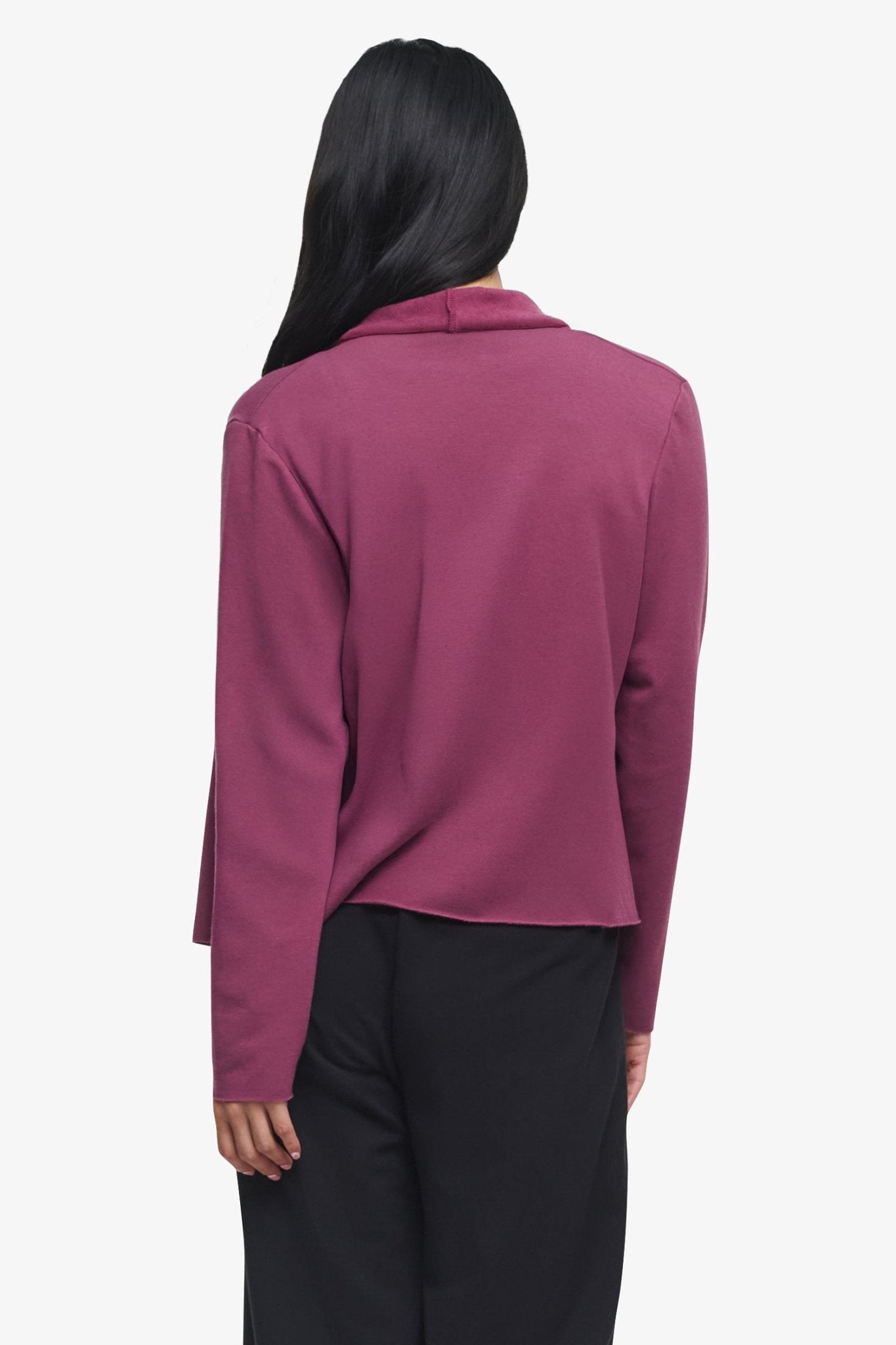 Sloane Jacket - Woman Fleece open Jacket in Deep Cool Pink | Daub & Design