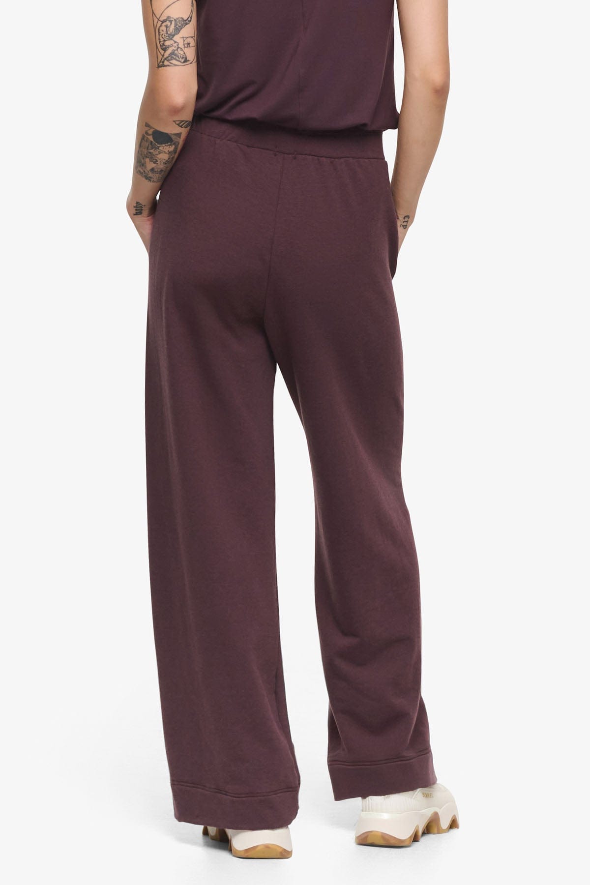 Starboard Pant - Woman Wide Leg Pant in Brown | Daub & Design