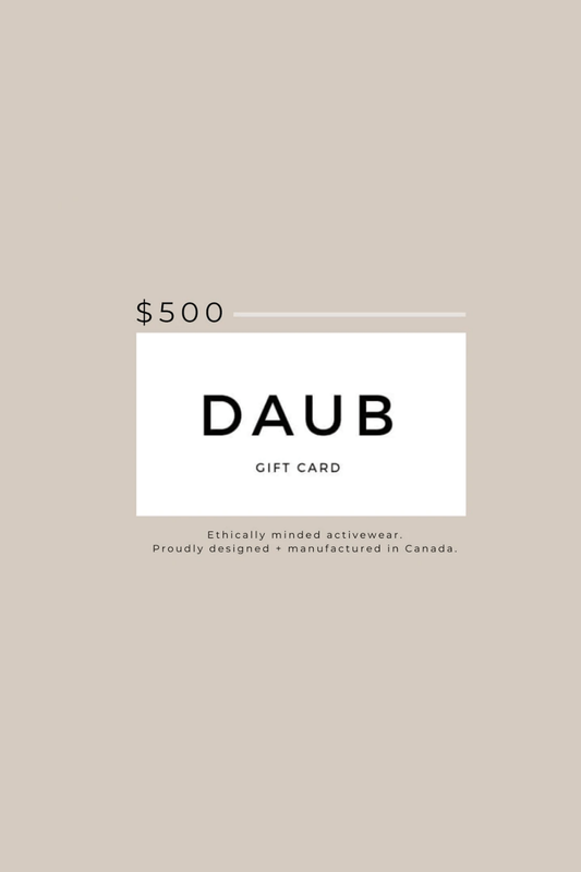DAUB gift card for $500