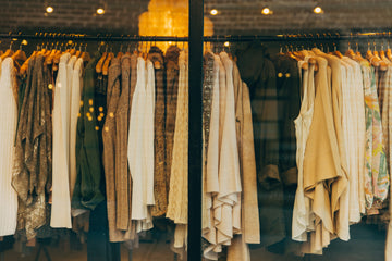 Seasonless Fashion on Racks in a Store