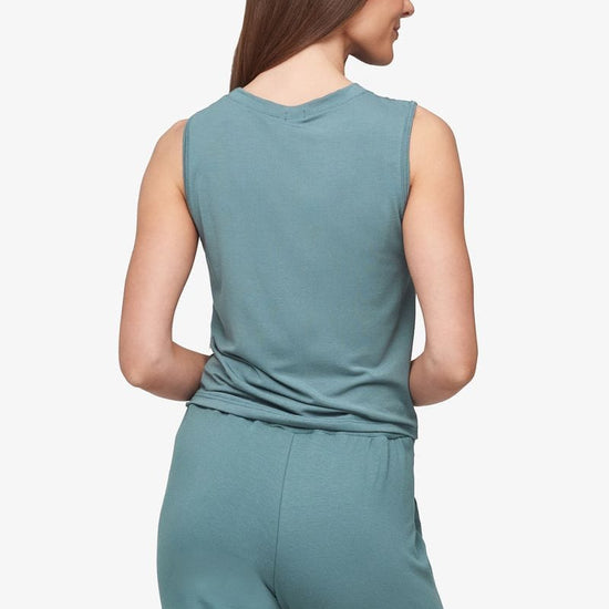 Leilani Tank - Women's Basic Tank in North Atlantic green | Daub + Design