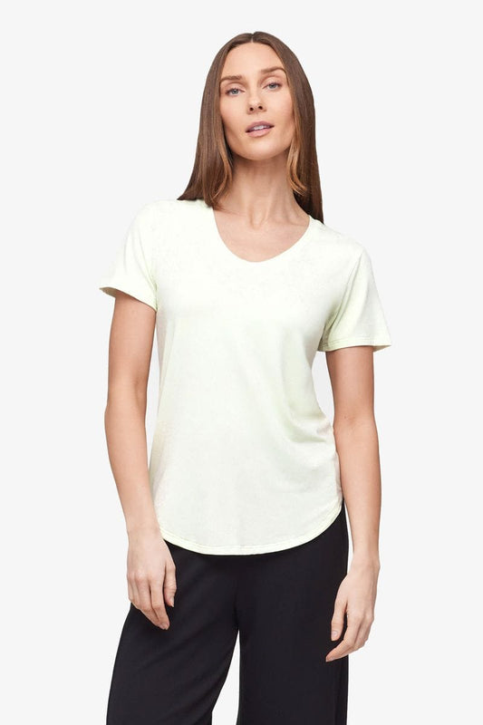 Avery Tee - Women's Basic T-Shirt in Sea Glass mint - front | Daub + Design