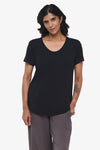 Avery Tee – Women’s Basic T-Shirt in black | Daub + Design