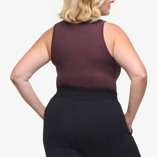 Basic Tank – Women’s Basic Ribbed Tank in Brown | Daub + Design 