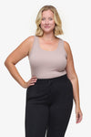 Basic Tank – Women’s Basic Ribbed Tank in Beige | Daub + Design 