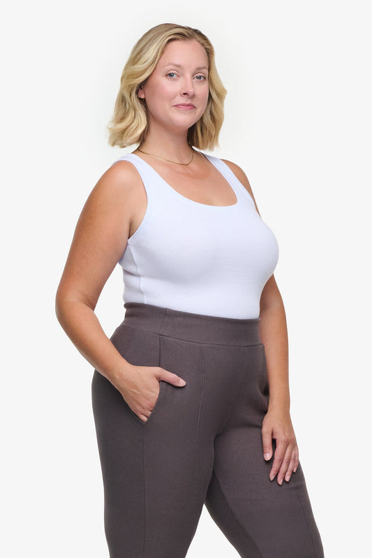 Basic Tank – Women’s Basic Ribbed Tank in White  | Daub + Design 