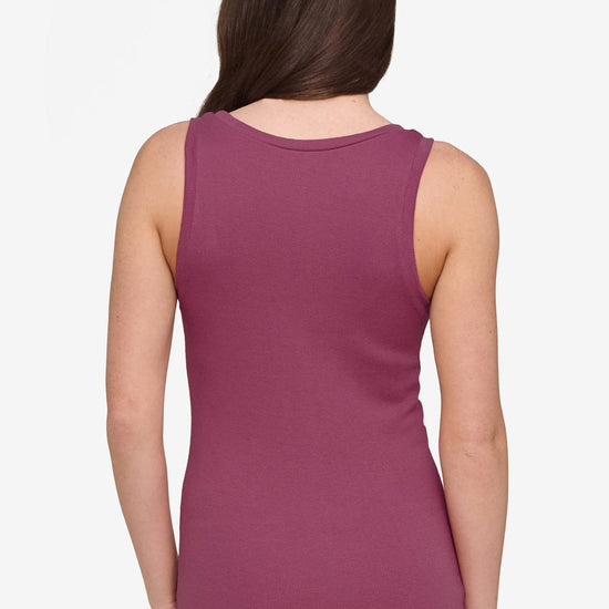 Basic Tank – Women’s Basic Ribbed Tank in Deep Cool Pink | Daub + Design 