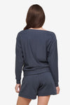 Boatneck Sweatshirt in Eclipse