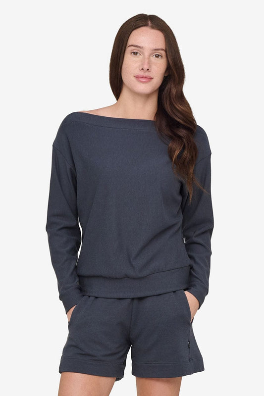 Boatneck Sweatshirt in Eclipse