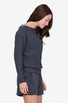 Boatneck Sweatshirt in Eclipse