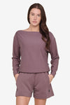 Boatneck Sweatshirt in Sparrow