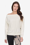 Boatneck Sweatshirt in Ivory