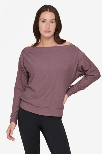 Boatneck Sweatshirt in Sparrow