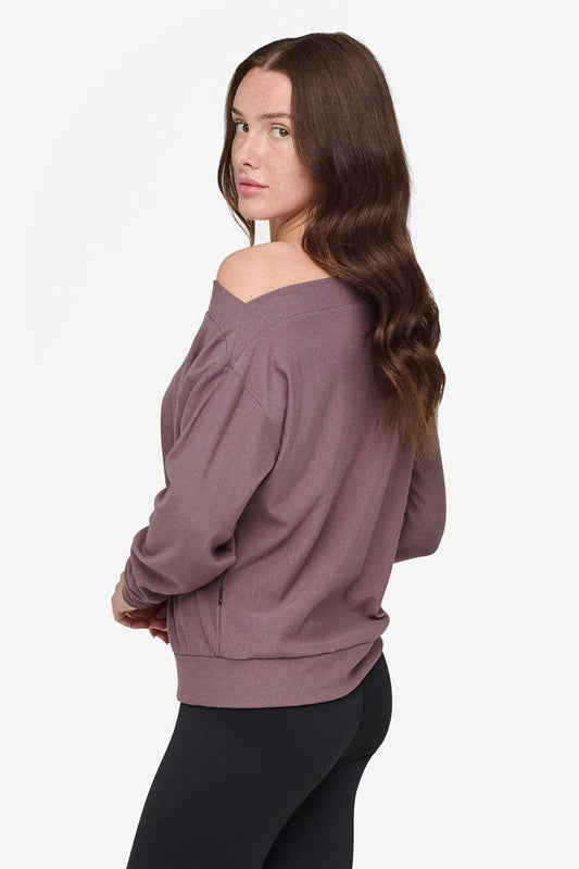 Boatneck Sweatshirt in Sparrow