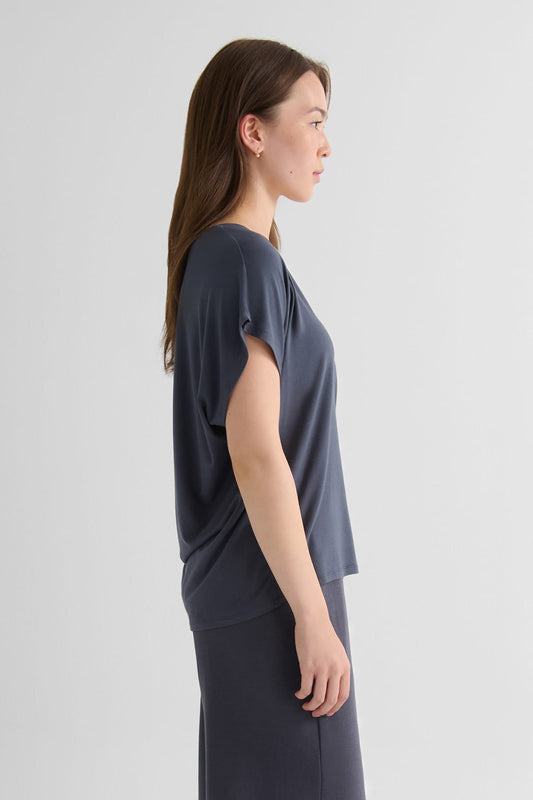 Box Tee in Ash