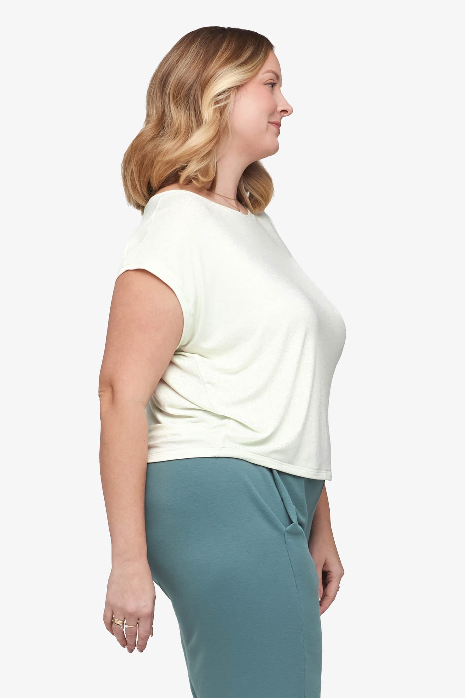 Box Tee in Sea Glass