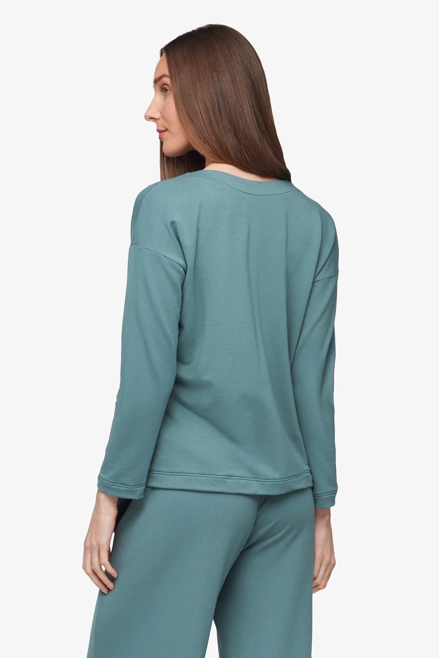 Cove Cardigan  - Women's Basic 4 buttons cardigan in North Atlantic green | Daub + Design