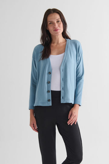 Cove Cardigan FW in Coastal Blue