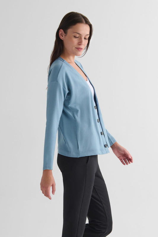 Cove Cardigan FW in Coastal Blue