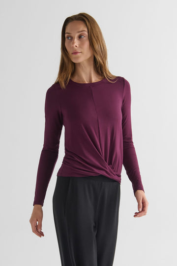 Leilani Longsleeve in Syrah