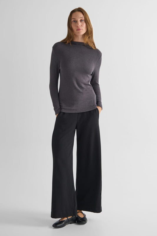 Monroe Mockneck Sweater in Iron
