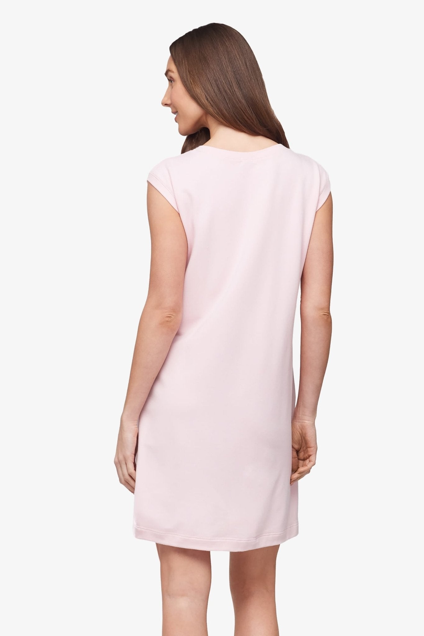 Newport Dress  - Women's Basic dress with pocket in Rose Quartz pink | Daub + Design