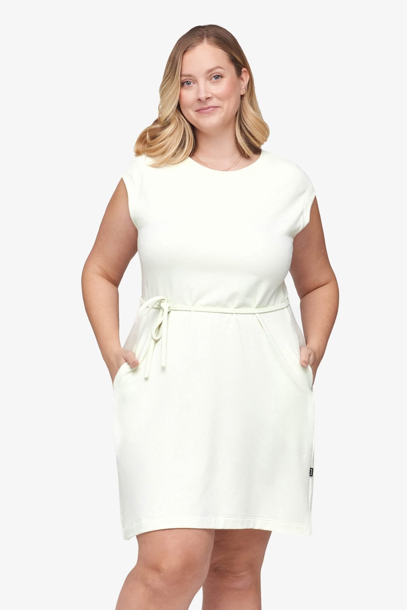 Newport Dress  - Women's Basic dress with pocket in Sea Glass mint | Daub + Design