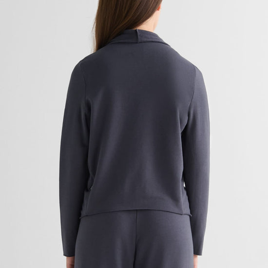 Sloane Jacket in Ash - Lightweight Women’s Fleece Jacket in Ash Grey | DAUB
