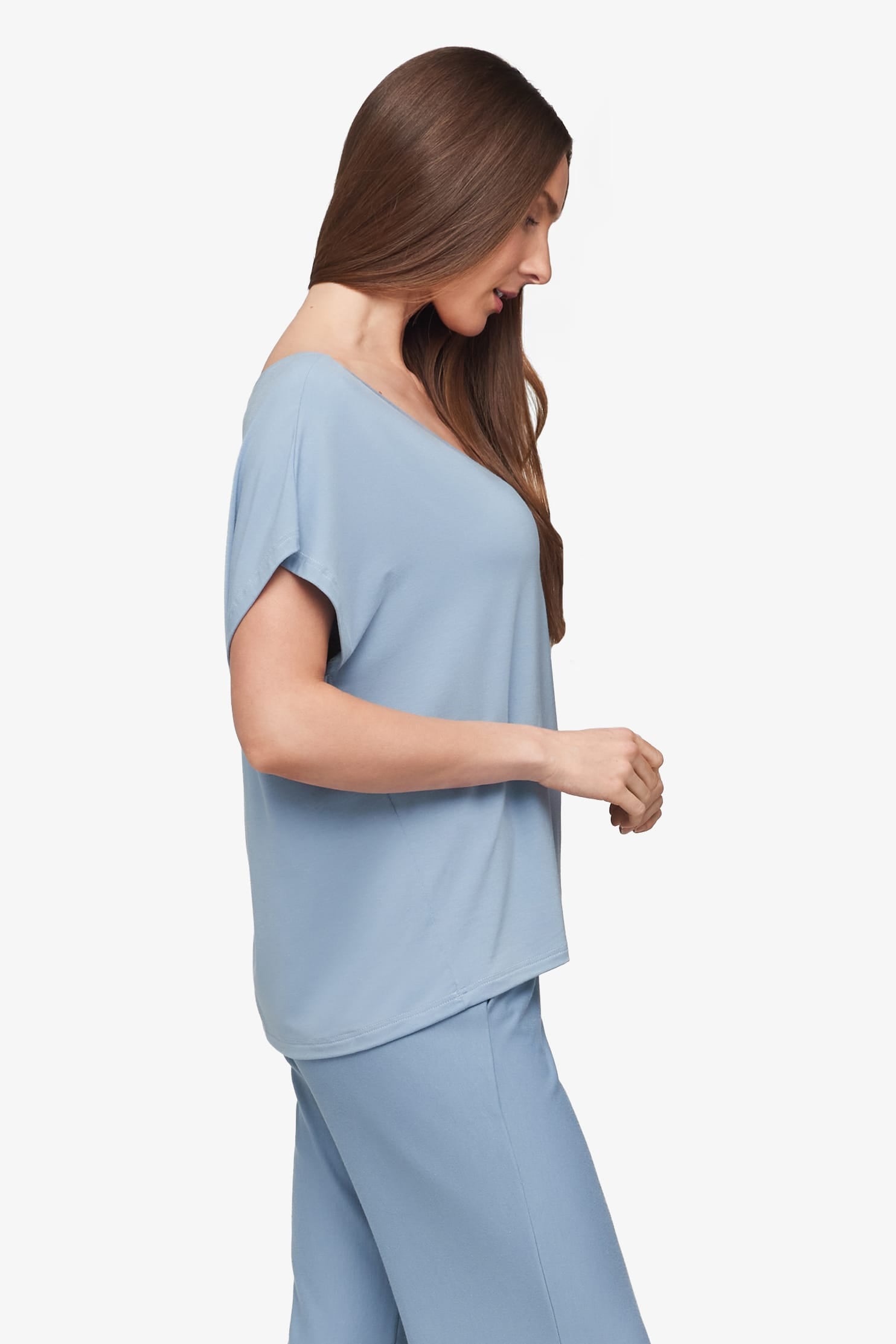 Trinity Tee in Coastal Blue
