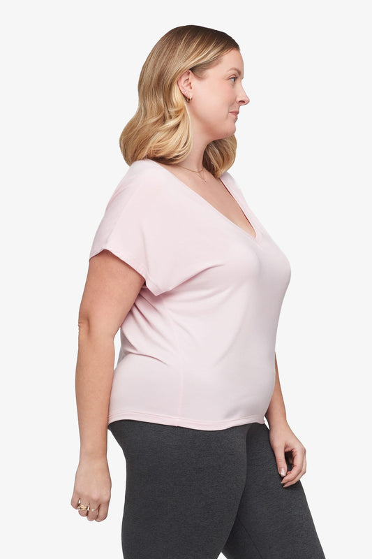 Trinity Tee in Rose Quartz