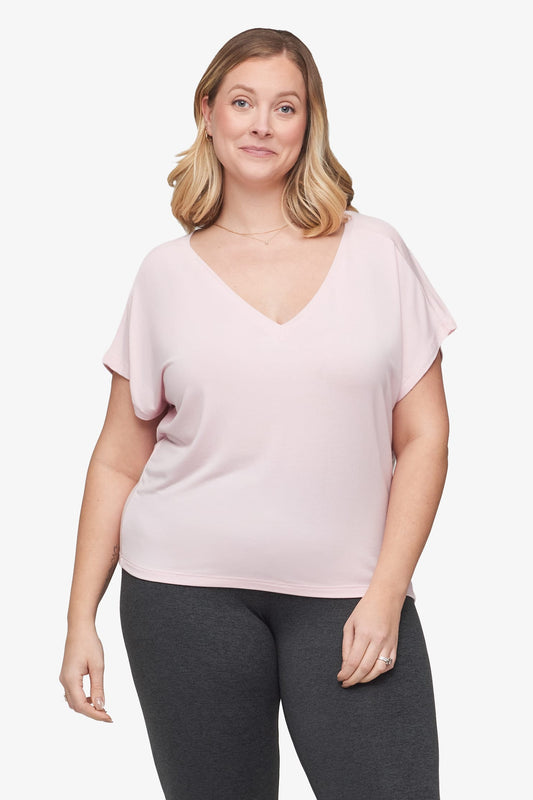 Trinity Tee in Rose Quartz