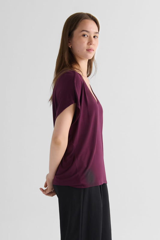 Trinity Tee in Syrah