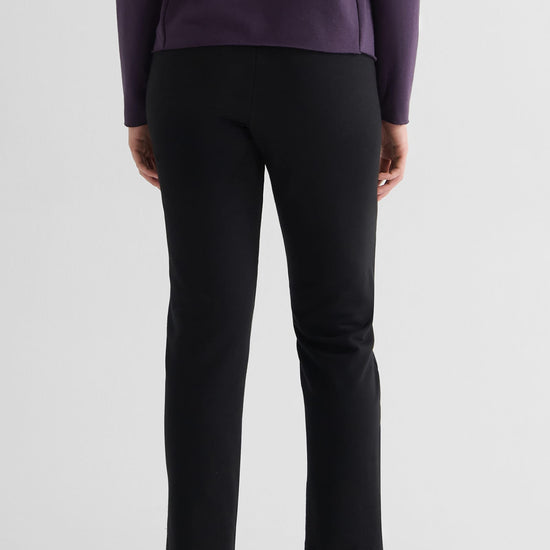 Wren Pant in Black - Women's Fleece Straight Leg Pant in Black | DAUB