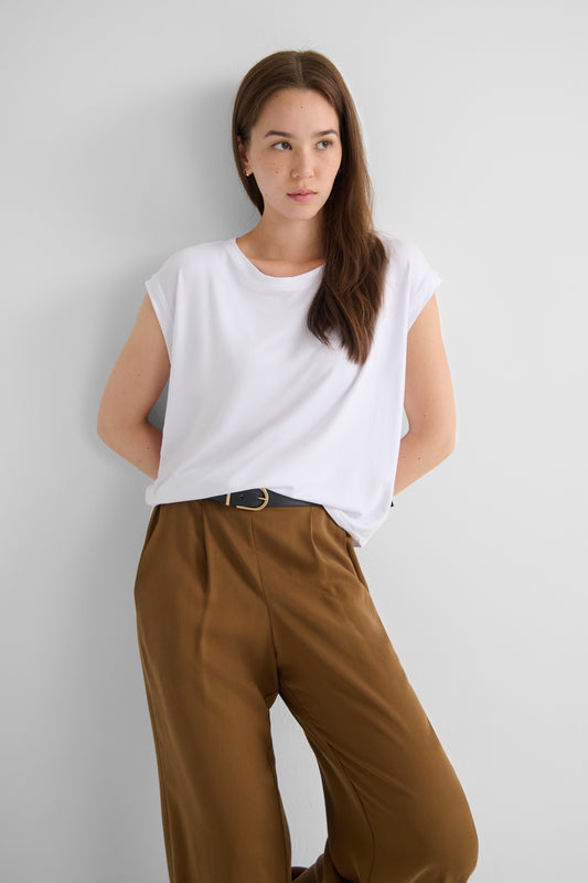 Box Tee in White