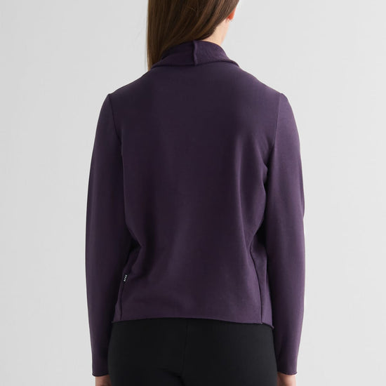 Sloane Jacket in Aubergine - Lightweight Women’s Fleece Jacket in Aubergine Purple | DAUB