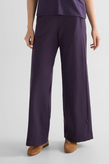Starboard Pant - Women's Wide Leg Pant in Aubergine Purple | DAUB