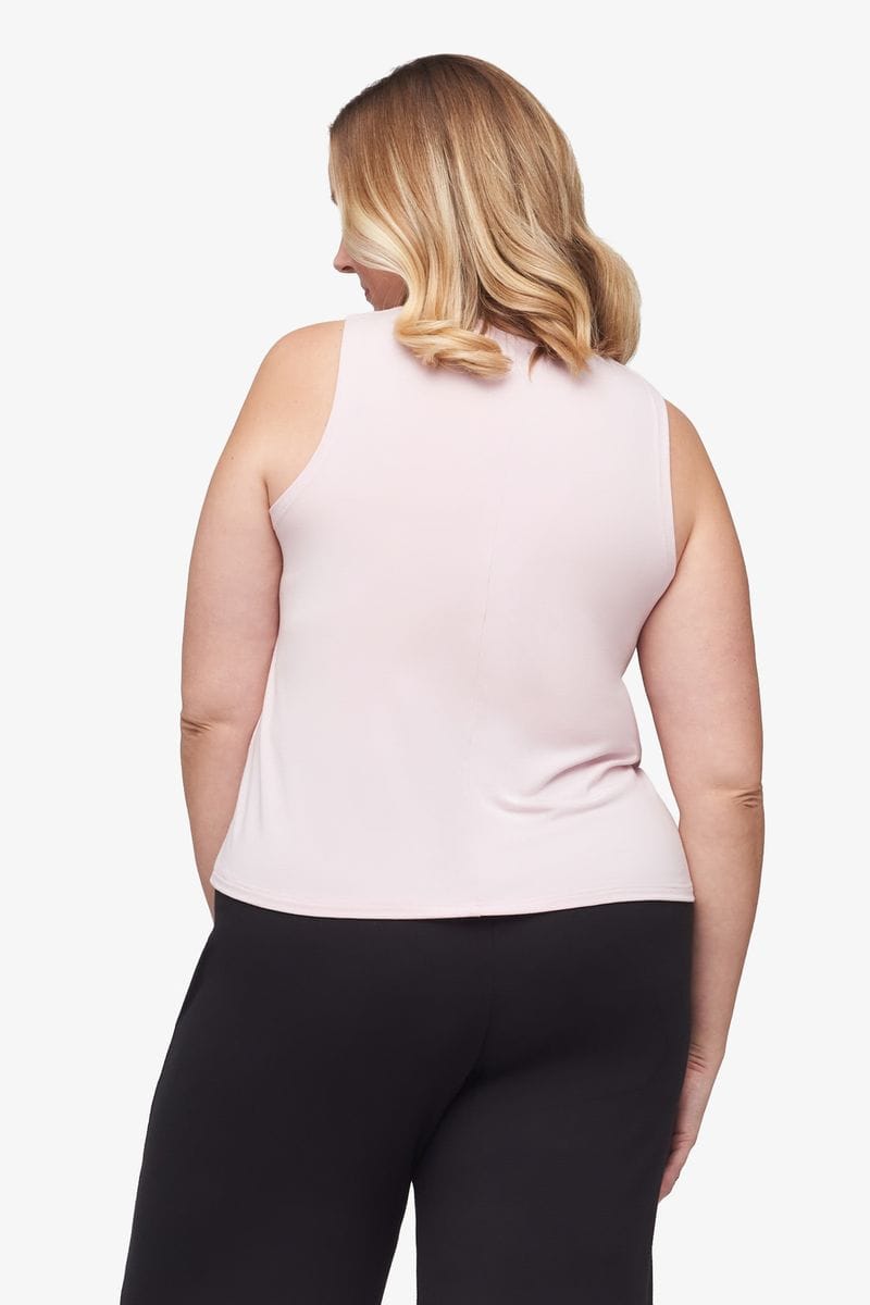 Maia Tank - Women's Basic Tank in Rose Quartz Pink | Daub + Design