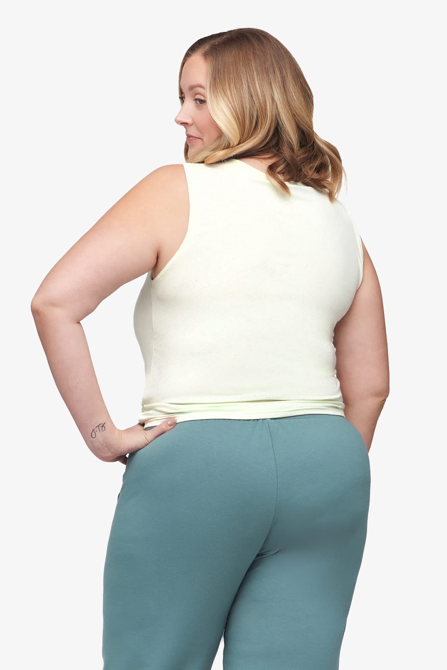 Leilani Tank - Women's Basic Tank in Sea Glass mint | Daub + Design