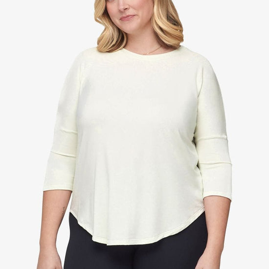 Ainsley Tee – Women’s Basic 3/4 length sleeve T-Shirt in Sea Glass mint| Daub + Design