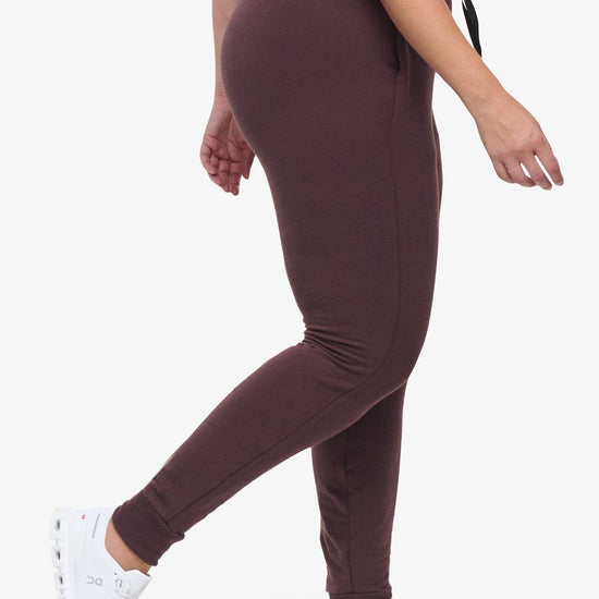 Freedom Jogger  - Woman Fleece  Jogger with pockets in Brown | Daub & Design