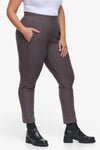 Knox Straight Leg Pant  - Woman Fleece Straight Leg Pant with pockets in Grey | Daub & Design