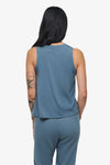 Maia Tank - Woman Tank Top in Blue Basalt | Daub & Design