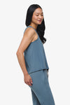 Maia Tank - Woman Tank Top in Blue Basalt | Daub & Design