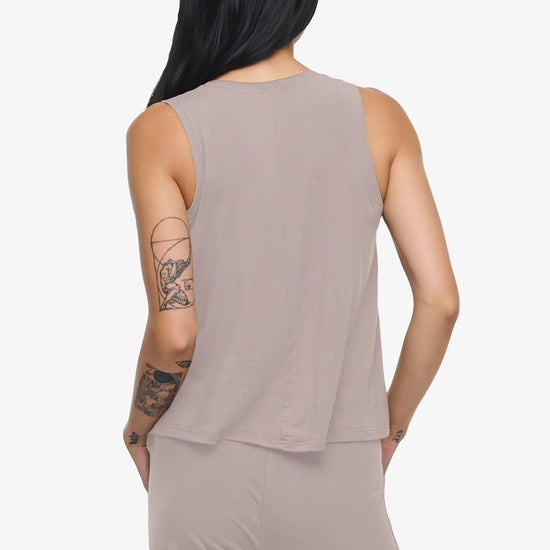 Maia Tank - Woman Tank Top in Beige | Daub & Design