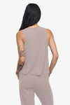 Maia Tank - Woman Tank Top in Beige | Daub & Design