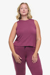 Maia Tank - Woman Tank Top in Deep Cool Pink | Daub & Design