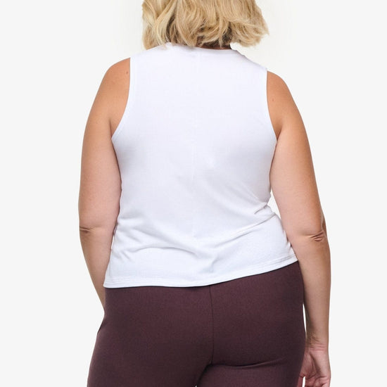 Maia Tank - Woman Tank Top in White | Daub & Design