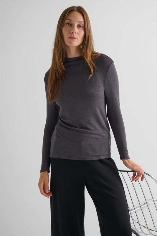 Monroe Mockneck Sweater in Iron